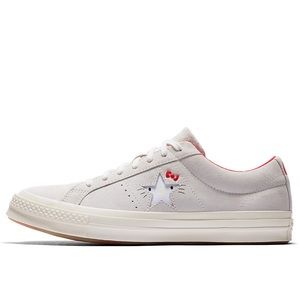 Converse x Hello Kitty Gray Suede Low Top Sz 9/40